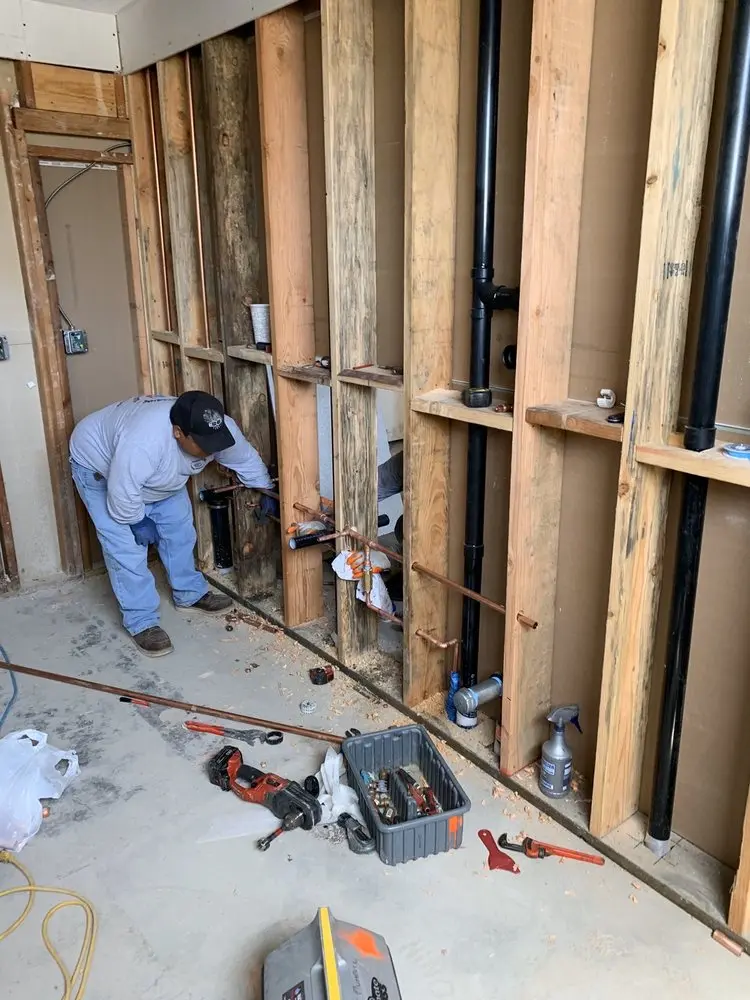 Commercial rough-in plumbing for Water Heater Replacement in Greenwood Forest
